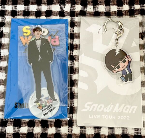 SnowMan 渡辺翔太 アクスタ SnowWorld、すのチルキーホルダー