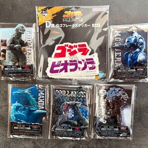 ゴジラ大怪獣列伝G D賞、E賞 ACLLECT、ロゴフレークステッカー