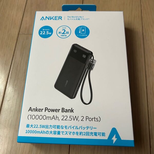 未使用Anker Power Bank モバイルバッテリー 10000mAh 急速充電 ブラック Anker