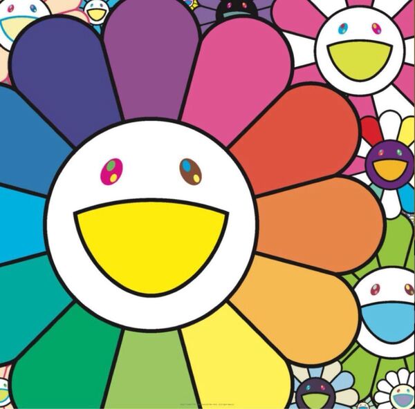 ポップンフラワーズ 版画 村上隆直筆サイン入りエディションプリント