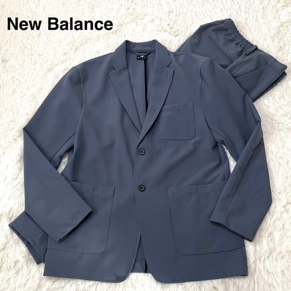 【美品】 人気シリーズ ニューバランス THE CITY セットアップ ライトグレー 上下 M