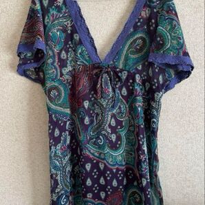 & by P&D ブラウス トップス チュニック 38サイズ トップス 半袖 夏 ブラウス