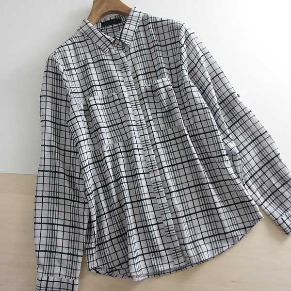 春夏 送料無料 *JEANASIS* ジーナシス チェックシャツ F ♪