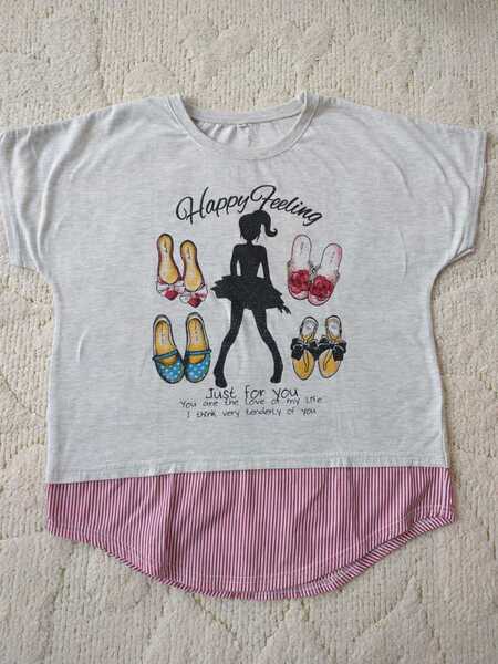 ◆美品USED◆オシャレJS必見♪カットソー サイズ:150(グレー)