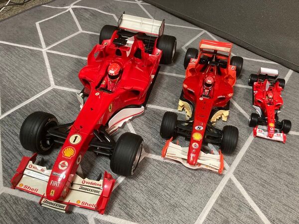 フェラーリ F1 ミニカーシューマッハコレクション スケール1/18、1/10、1/7 3台セット