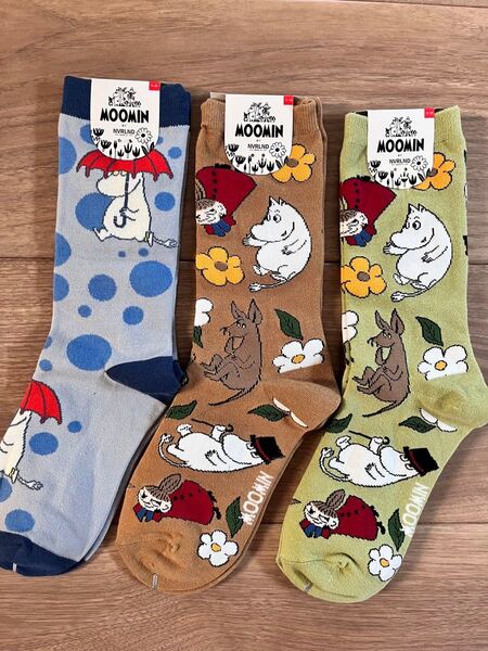 MOOMIN ムーミン 靴下 ソックス 3足セット 23~25cm