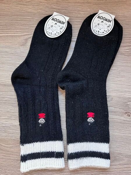 MOOMIN ムーミン 靴下 ソックス 2足セット 新品未使用 ミイ刺繍