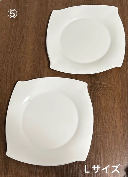NARUMI ナルミ FORTE フォルテ 大皿 スクエアプレート ホワイト 洋食器 2枚セット 白 ボーンチャイナ 食洗機対応