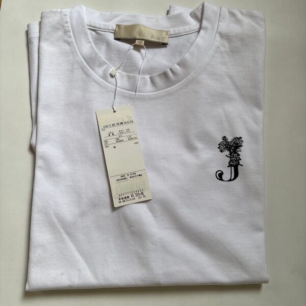 自由区 Tシャツ カットソー ホワイト 40 新品 未使用 定価 ¥6,050