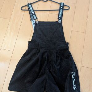 RICCARICCA オーバーオール 黒 ブラック レディース