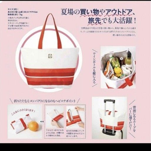 190 素敵なあの人 6月号 付録 バッグ トート エコバッグ