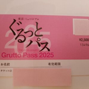 未使用 東京・ミュージアム ぐるっとパス2025