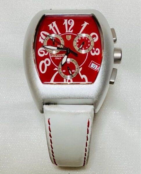 ランカスター クロノグラフ Italy 腕時計 本革☆稼働品☆希少☆コレクター商品☆