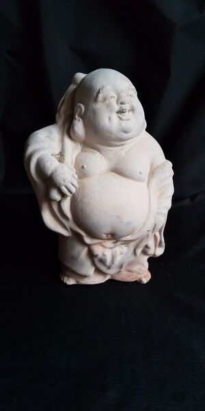 古美術 にっこり笑う布袋さん 布袋 運気上昇 縁起物 布袋寅泰さんは無関係 置物 商売繁盛