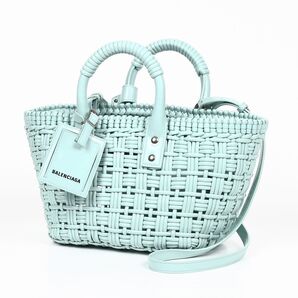 BALENCIAGA ハンドバッグ グリーン 編み込み