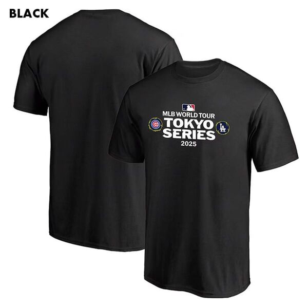 MLB 東京シリーズ カブスVSドジャース Tシャツ ブラックM ワールドシリーズ