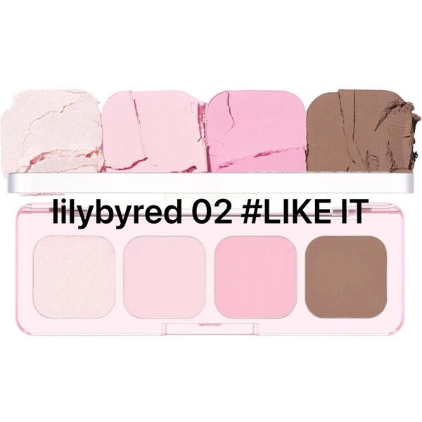 lilybyred リリーバイレッド ムードイットパレット #02 Like It アイシャドウ 4色 韓国コスメ ブルベ