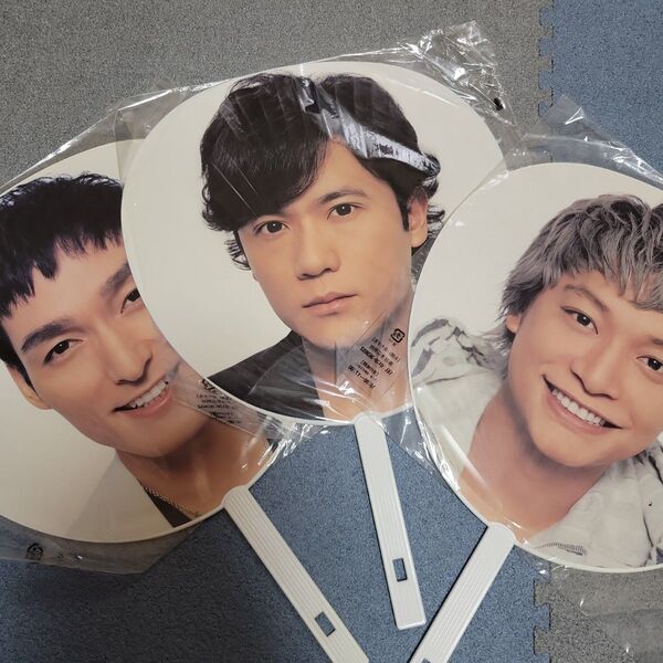 SMAP ジャンボうちわ 草彅剛 稲垣吾郎 香取慎吾 3枚セット