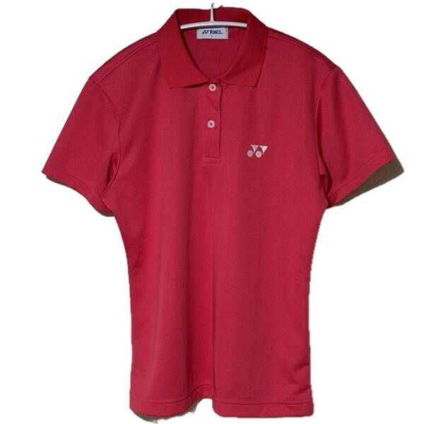 YONEX ヨネックス ポロシャツ 半袖 ワンポイント メッシュ L ピンク