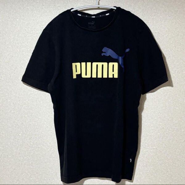 PUMA プーマ Tシャツ 半袖 プリント M ブラック