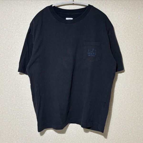 coen コーエン Tシャツ 半袖 胸ポケット ワンポイント オーバーサイズ 綿100% S
