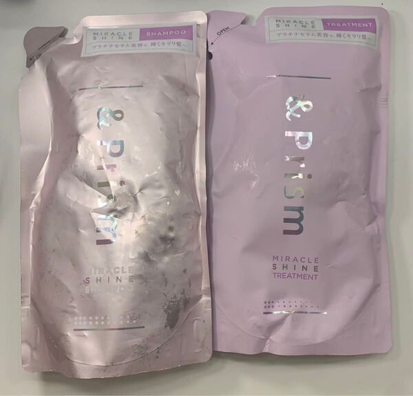 &Prism ミラクルシャイン シャンプー&トリートメント 詰め替え 2個