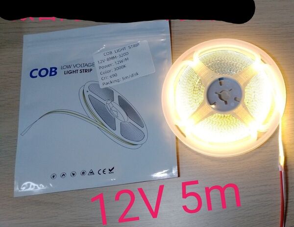 LEDテープライト 12V 約5m