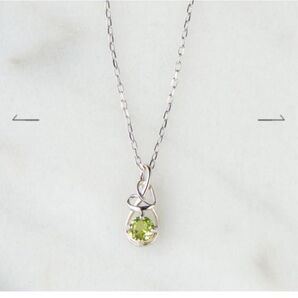 Samantha TiaraK10 WG Infinity Love Knot バースデーストーンネックレス《8月 誕生石》