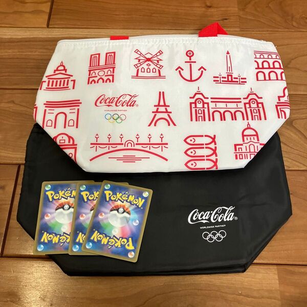 コカコーラ クーラーバッグ 保冷バッグ 2個セット オリンピック ポケカおまけ