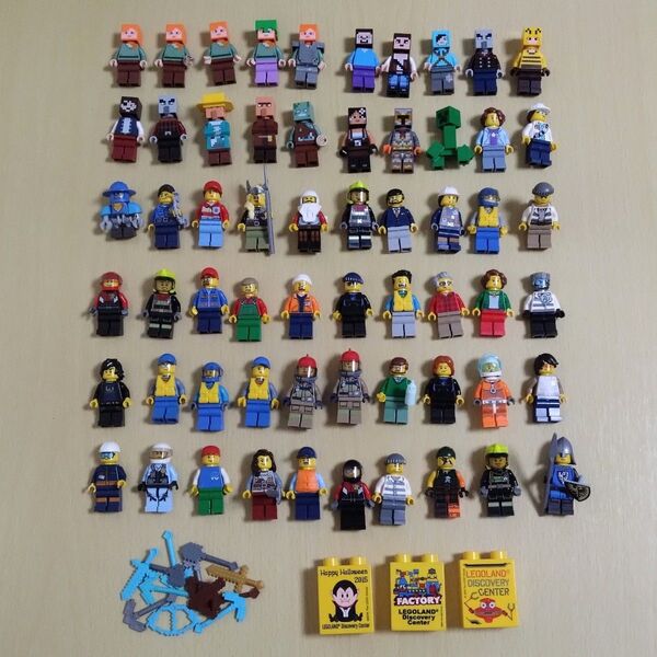 95【ジャンク】 レゴ ミニフィグ LEGO 人形 マインクラフト 等