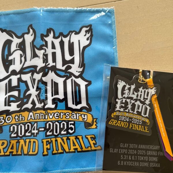 GLAY EXPO缶 マイクロファイバータオル アクリルキーホルダー