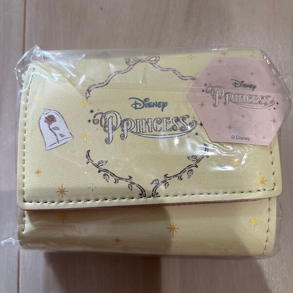 【新品】スリーコインズ ディズニープリンセス ベル 三つ折り財布、