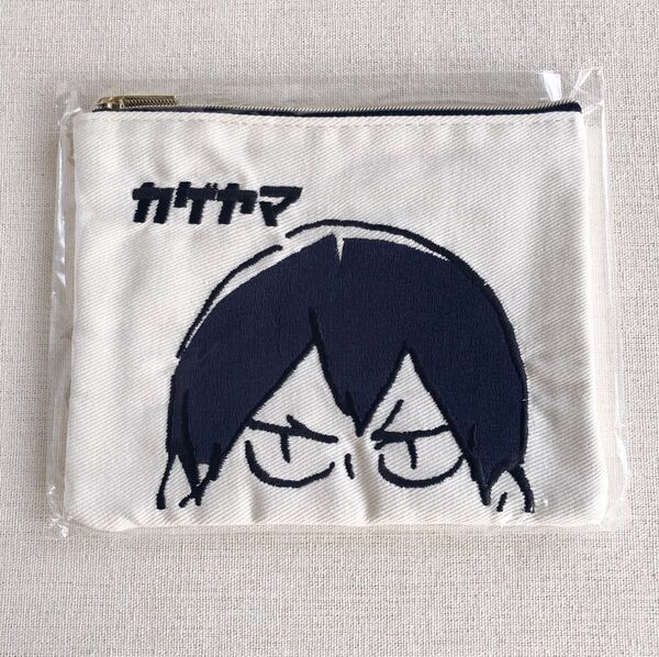 【新品未開封】ハイキュー!! 影山飛雄 デニム刺繍ポーチ カゲヤマ ジャンプショップ ポーチ