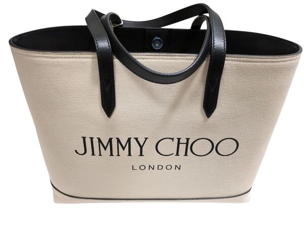 夏もの処分価格【新品SALE】ジミーチュウJIMMY CHOOトートバッグキャンバス