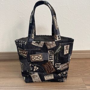☆トートバッグ小☆《ジーンズ柄》
