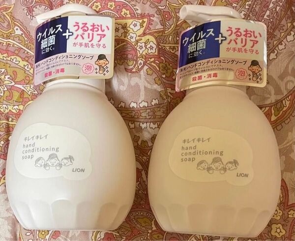 泡【せっけんの香り】キレイキレイ 薬用 ハンド コンディショニングソープ 450ml 2点 ボトル 匿名配送