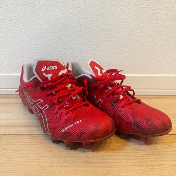 asics DS LIGHT ACROS 3 サッカー スパイク 26.5cm レッド アクロス3