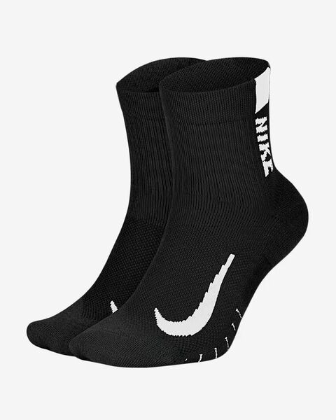 Nike ランニング アンクル ソックス ブラック 25 27 マラソン 靴下 黒 2足 セット