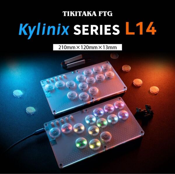 新品 IKITAKA FTG Kylinix series L14 ゴーストシャフト搭載 レバーレスアケコン