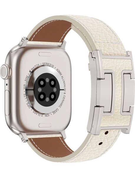 新品 For Apple Watch バンド 本革 レディース H型バックル 42mm 44mm 45mm 46mm