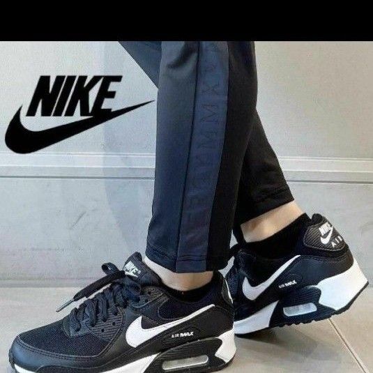 NIKE ナイキ エアマックス90 ブラックホワイト 24.5cm