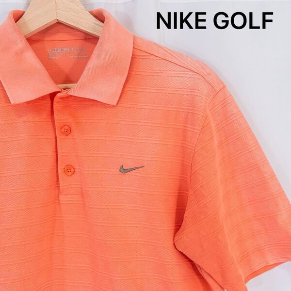 ☆美品☆ NIKE GOLF ナイキゴルフ ポロシャツ ワンポイントロゴ 刺繍 00s 古着