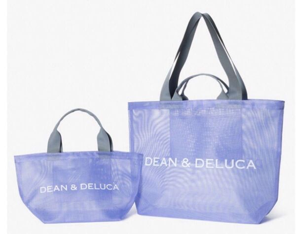DEAN & DELUCA メッシュトートバッグ ライラック S &Lセット トートバッグ ディーンアンドデルーカ