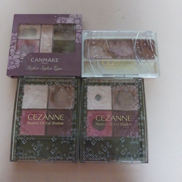 【匿名配送】CANMAKE CEZANNE アイシャドウ まとめ売り コスメ チップ無