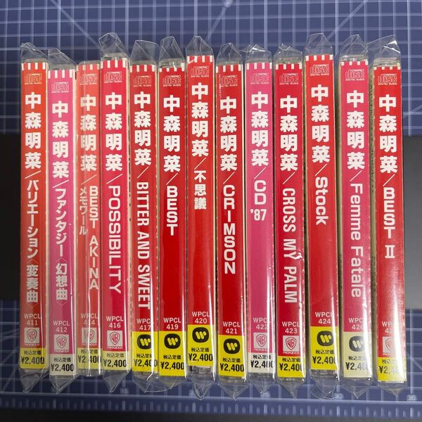 中森明菜 Warner期 CD 13枚 “赤白“帯 WPCL41台 42台