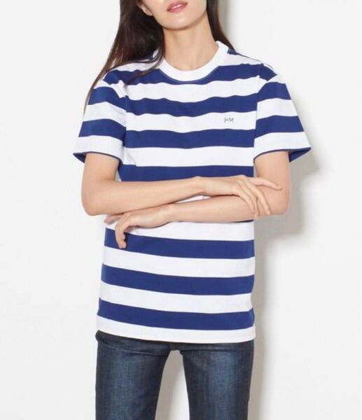 新品 J&M DAVIDSON 8 ロゴ ボーダー Tシャツ 定価18700円