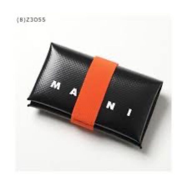 MARNI マルニ オリガミ コインケース カードケース ブラック オレンジ ウォレット ブラック カードケース 小銭入れ 財布