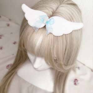 天使の羽ヘアピン