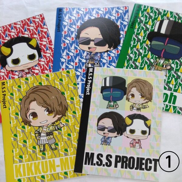 M.S.S Projectというゲーム実況・音楽制作ユニットのミニノート 5種セット