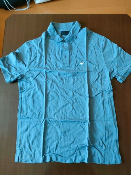 Emporio Armani エンポリオアルマーニ ポロシャツ 水色 メンズ